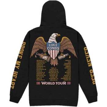 Merch Luke Combs: Luke Combs Unisex Pullover Hoodie: Tour '23 Eagle (back Print & Ex-tour) (small) S