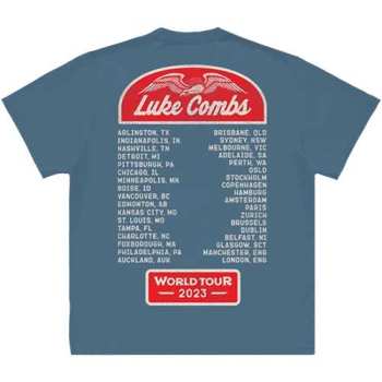 Merch Luke Combs: Luke Combs Unisex T-shirt: Tour '23 Wings (back Print & Ex-tour) (small) S