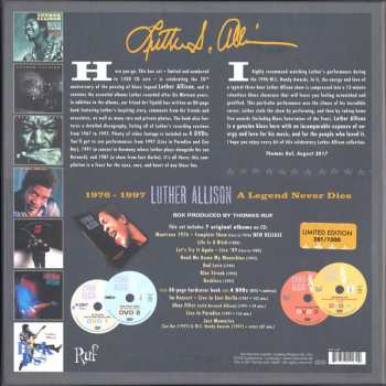 7CD/4DVD/Doos Luther Allison: A Legend Never Dies (Essential Recordings 1976 - 1997) LTD | NUM