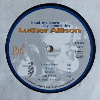 2LP Luther Allison: Hand Me Down My Moonshine