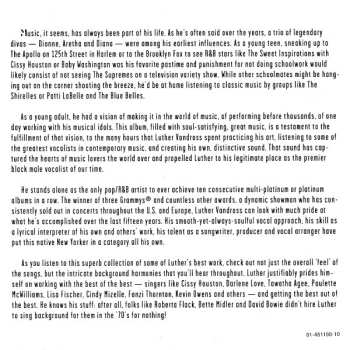 CD Luther Vandross: Greatest Hits 1981-1995