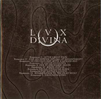 CD Lux Divina: Possessed By Telluric Feelings