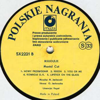LP Maanam: Mental Cut