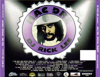CD Mac Dre: DJ Rick Lee And Thizz Nation Presents: Mac Dre Official Tribute - Collector's Edition