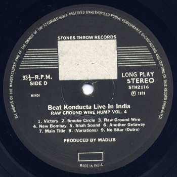 LP Madlib: Vol. 4: Beat Konducta In India (Raw Ground Wire Hump)