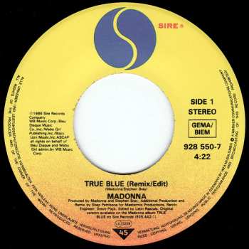 SP Madonna: True Blue (Remix/Edit)