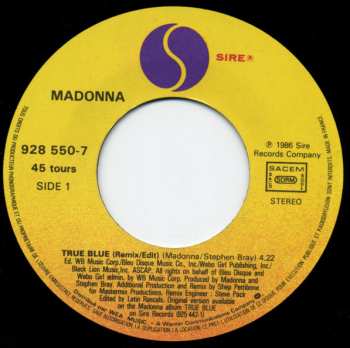 SP Madonna: True Blue (Remix/Edit)