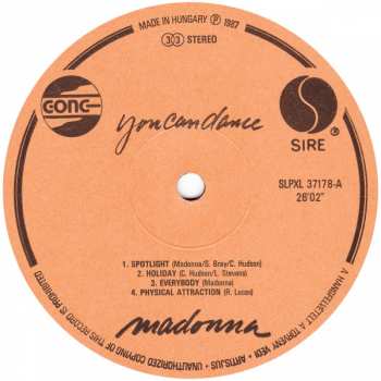 LP Madonna: You Can Dance