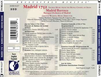 CD Madrid Barroco: Madrid 1752 (Sacred Music From Royal Chapel Spain)
