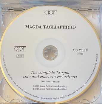 3CD/Doos Magda Tagliaferro: The Complete 78-rpm Solo And Concerto Recordings