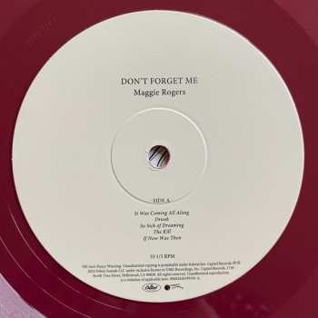 LP Maggie Rogers: Don't Forget Me CLR