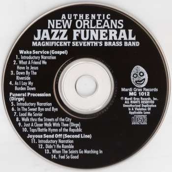 CD Magnificent Seventh's Band: Authentic New Orleans Jazz Funeral