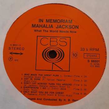 5LP/Doos Mahalia Jackson: In Memoriam (5xLP + BOX + INSERT) (JINÉ ŠTÍTKY)