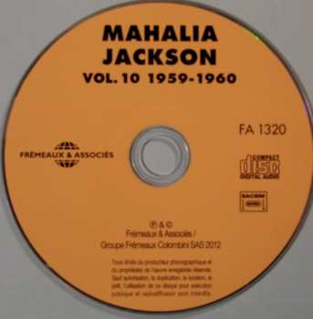 CD Mahalia Jackson: Intégrale Mahalia Jackson Vol.10 (1959-1960)