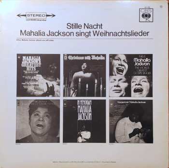 LP Mahalia Jackson: Stille Nacht (Mahalia Jackson Singt Weihnachtslieder)