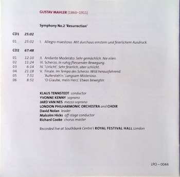 2CD Gustav Mahler: Symphony No. 2 'Resurrection'