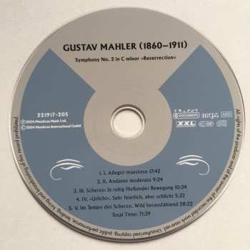 CD Otto Klemperer: Symphony No. 2 In C Minor "Resurrection"