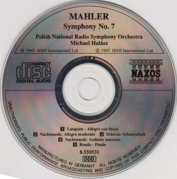 CD Gustav Mahler: Symphony No. 7