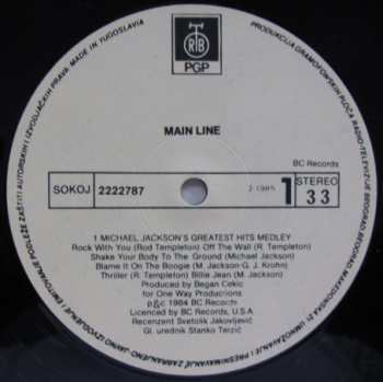 LP Main Line: Michael Jackson's Greatest Hits Medley / Somebody's Watching Me
