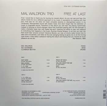 2LP Mal Waldron Trio: Free At Last (Extended Edition)