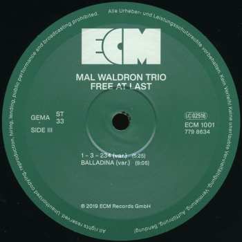 2LP Mal Waldron Trio: Free At Last (Extended Edition)