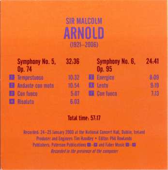 6CD/Doos Malcolm Arnold: Complete Symphonies And Dances