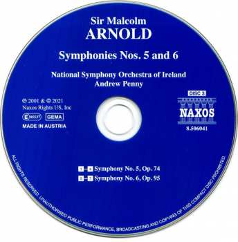 6CD/Doos Malcolm Arnold: Complete Symphonies And Dances
