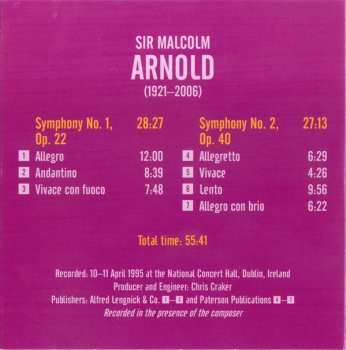 6CD/Doos Malcolm Arnold: Complete Symphonies And Dances