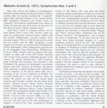 CD Malcolm Arnold: Symphonies Nos. 3 And 4