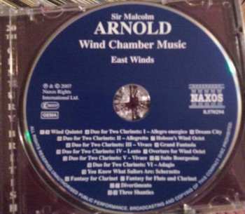 CD Malcolm Arnold: Wind Chamber Music (Wind Quintet • Three Shanties • Suite Bourgeoise)