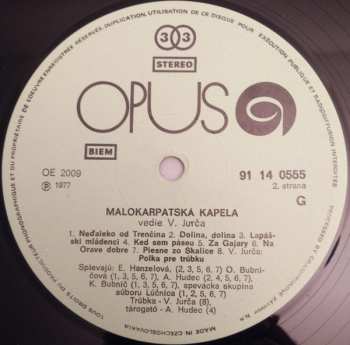 LP Malokarpatská Kapela: Malokarpatská Kapela