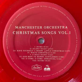LP Manchester Orchestra: Christmas Songs Vol. 1 CLR
