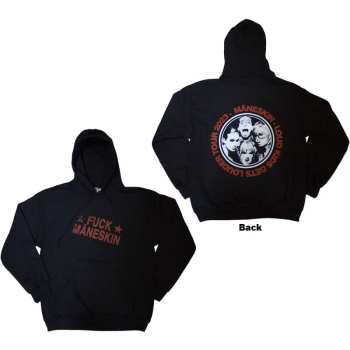 Merch Måneskin: Maneskin Unisex Pullover Hoodie: Fuck Maneskin (back Print & Ex-tour) (small) S