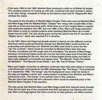 2CD Manfred Mann Chapter Three: Radio Days Vol 3 (Live Sessions & Studio Rarities)