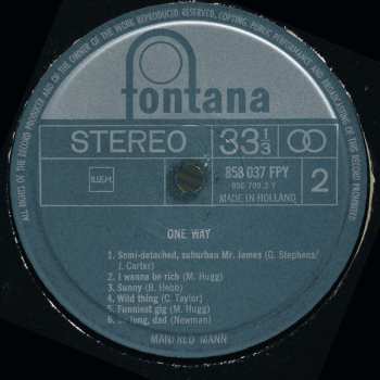 LP Manfred Mann: One Way