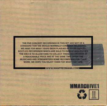 5CD/Doos Manfred Mann's Earth Band: Bootleg Archives Volumes 1-5