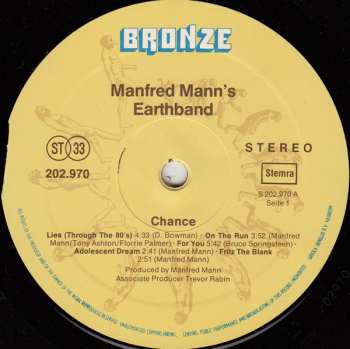 LP Manfred Mann's Earth Band: Chance