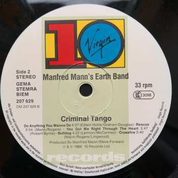 LP Manfred Mann's Earth Band: Criminal Tango