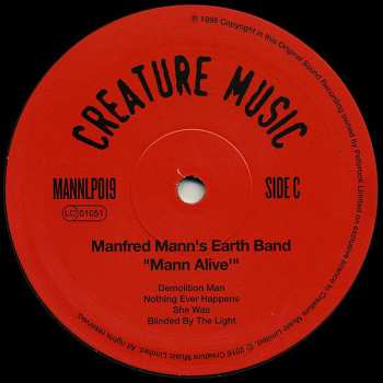 2LP Manfred Mann's Earth Band: Mann Alive
