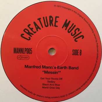 LP Manfred Mann's Earth Band: Messin'
