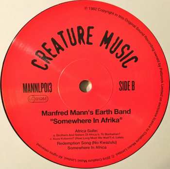 LP Manfred Mann's Earth Band: Somewhere In Afrika