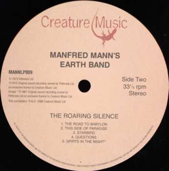 LP Manfred Mann's Earth Band: The Roaring Silence