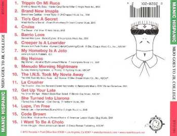 CD Manic Hispanic: Mijo Goes To Jr. College