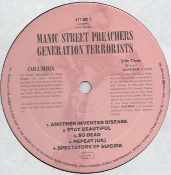 2LP Manic Street Preachers: Generation Terrorists