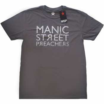 Merch Manic Street Preachers: T-shirt Reversed Logo Manic Street Preachers 