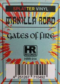 2LP Manilla Road: Gates Of Fire CLR | LTD