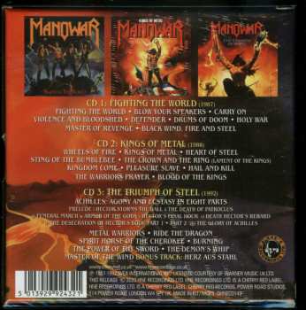 3CD/Doos Manowar: Black Wind, Fire & Steel: Atlantic Albums 1987-1992