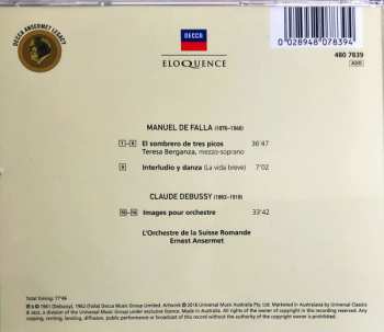 CD Manuel de Falla: El Sombrero De Tres Picos / Images Pour Orchestre