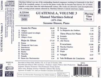 CD Manuel Martinez-sobral: Guatemala Volume 3