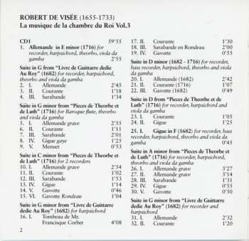 2CD Manuel Tomadin: La Musique de la Chambre Du Roy Volume 3